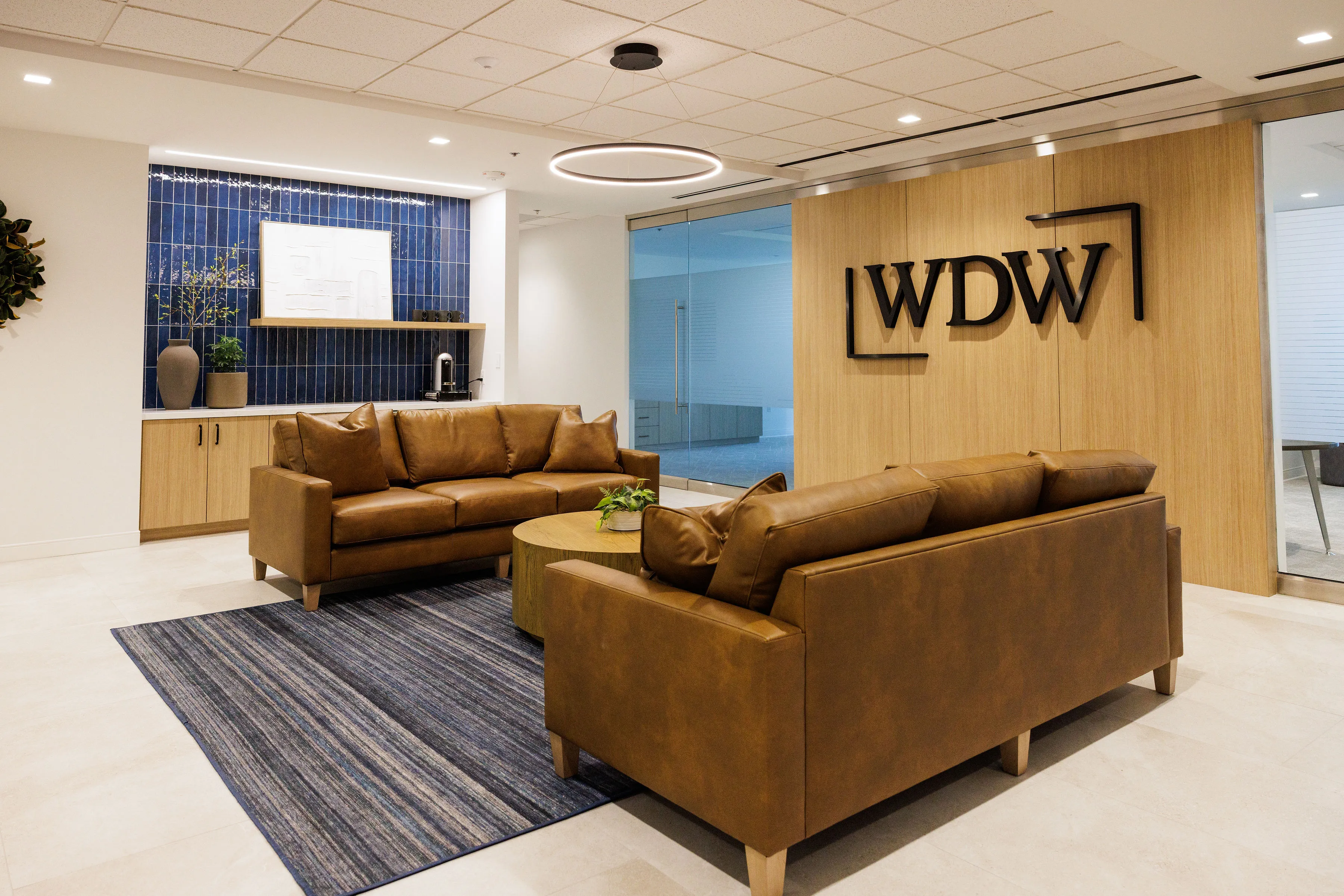 The WDW Financial office lobby